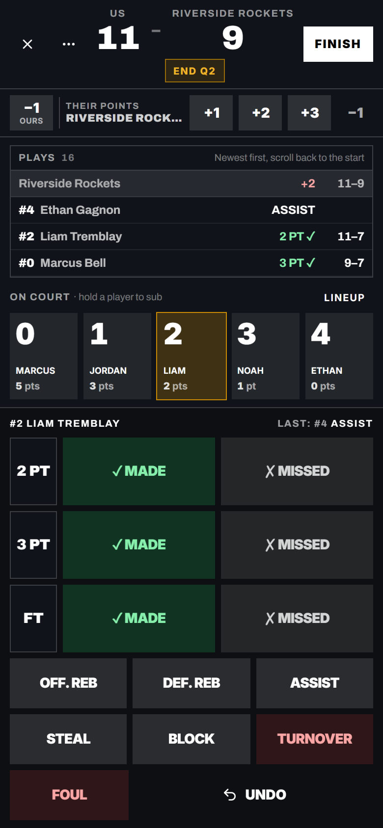 Live stats & box scores
